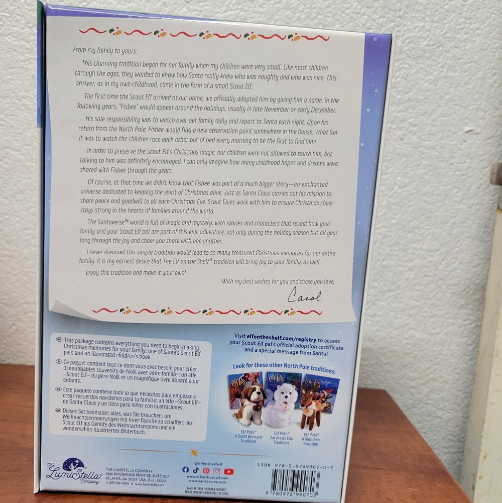 The Elf on the Shelf: A Christmas Tradition Book Boy NIB - Picture 2 of 6